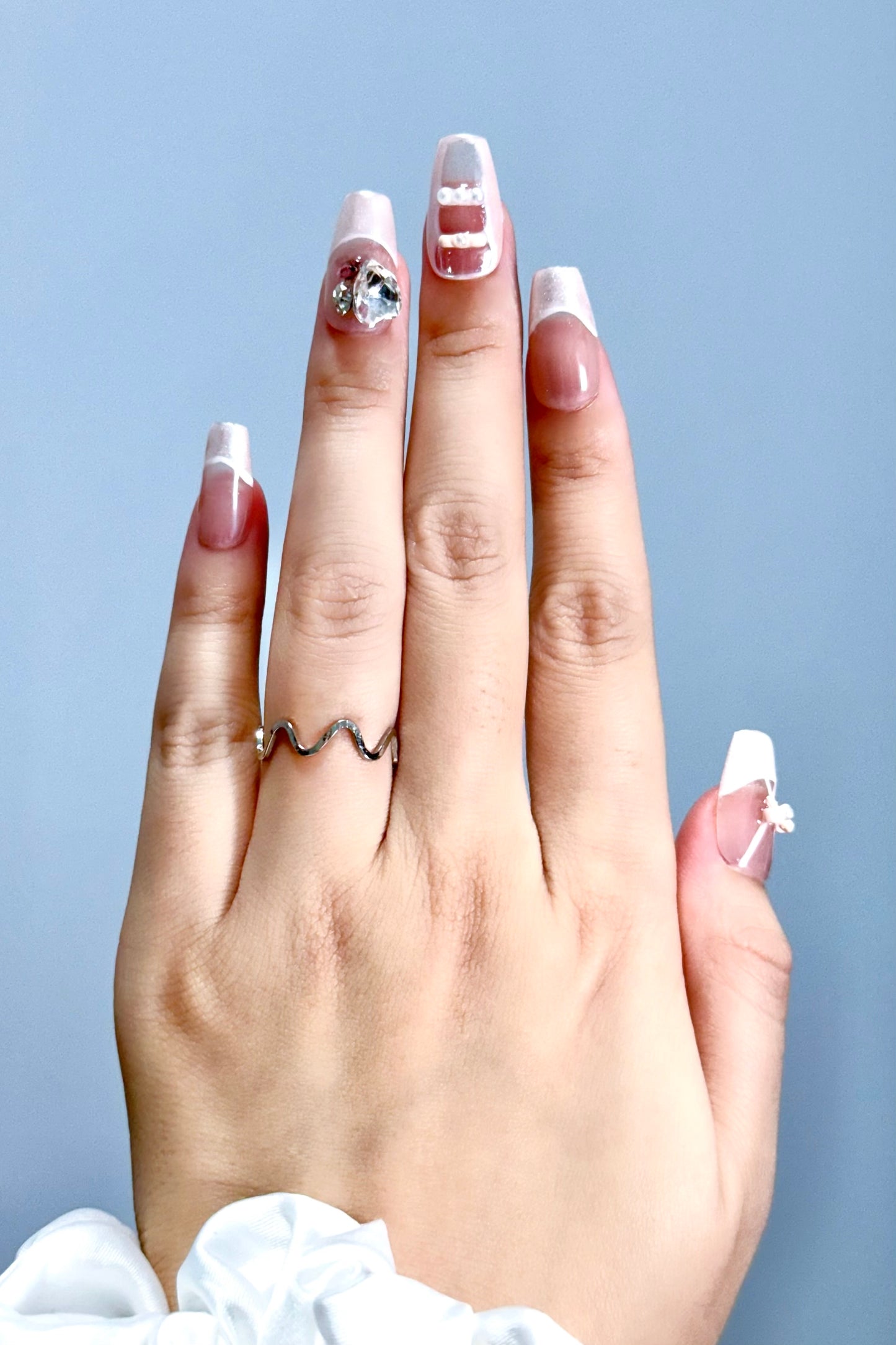 Ballet Pointe press-on nail front