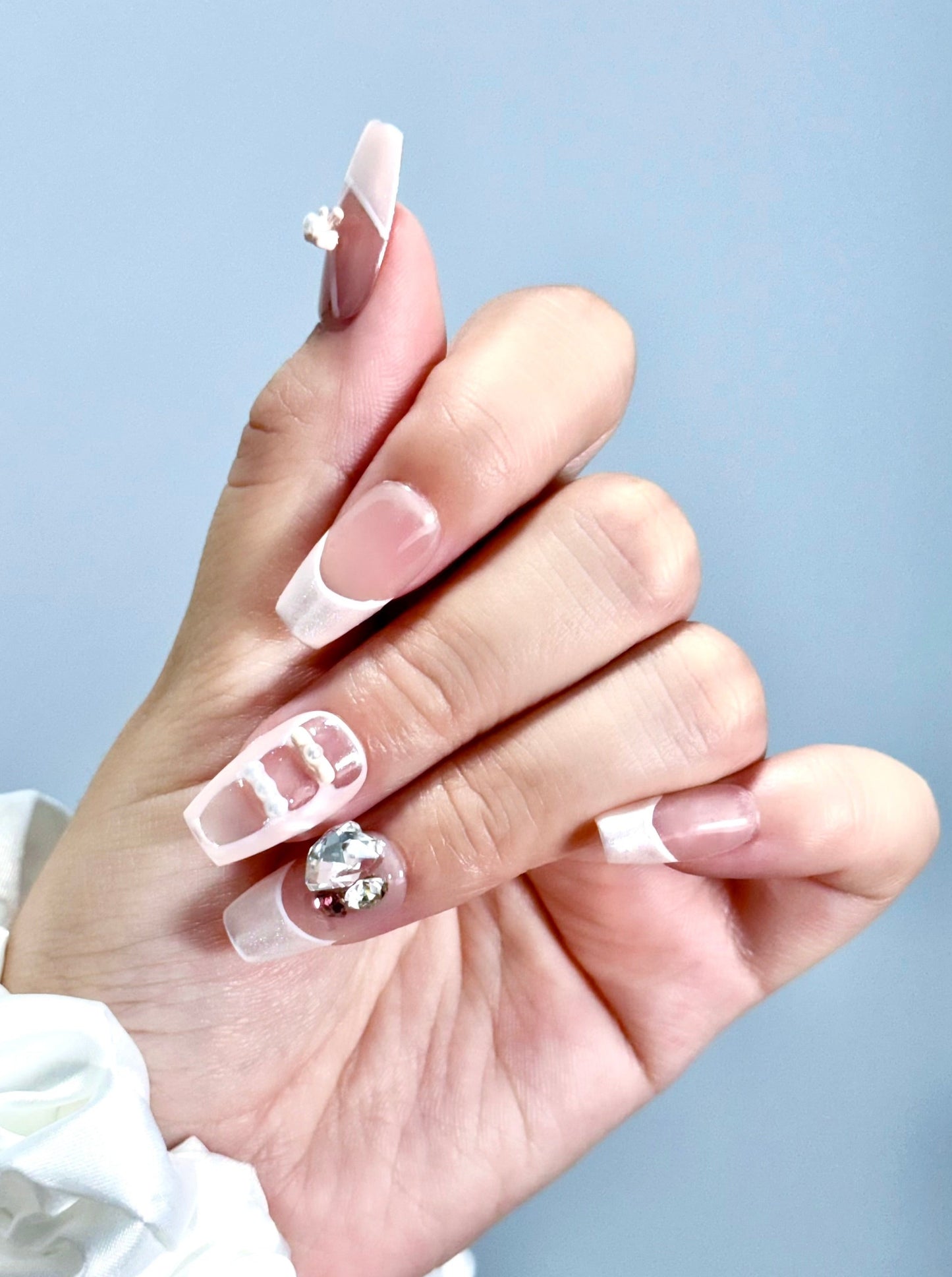 Ballet Pointe press-on nail fist posture