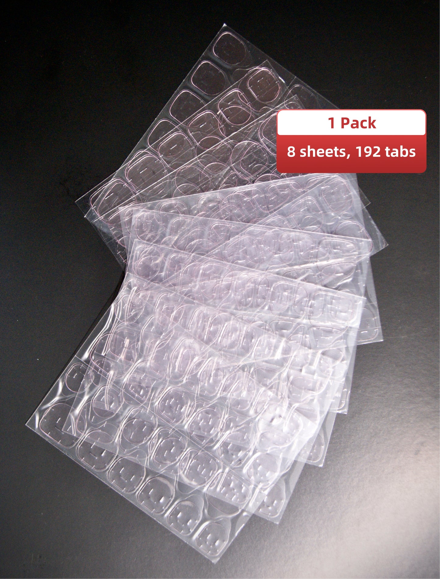 Long-lasting Adhesive Tabs for press-on nail(8 sheets, 192 tabs)