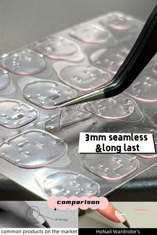 Long-lasting Adhesive Tabs for press-on nail(8 sheets, 192 tabs)