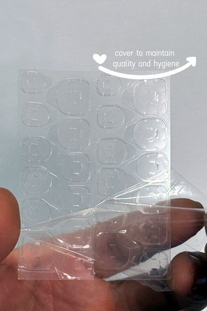 Long-lasting Adhesive Tabs for press-on nail(8 sheets, 192 tabs)